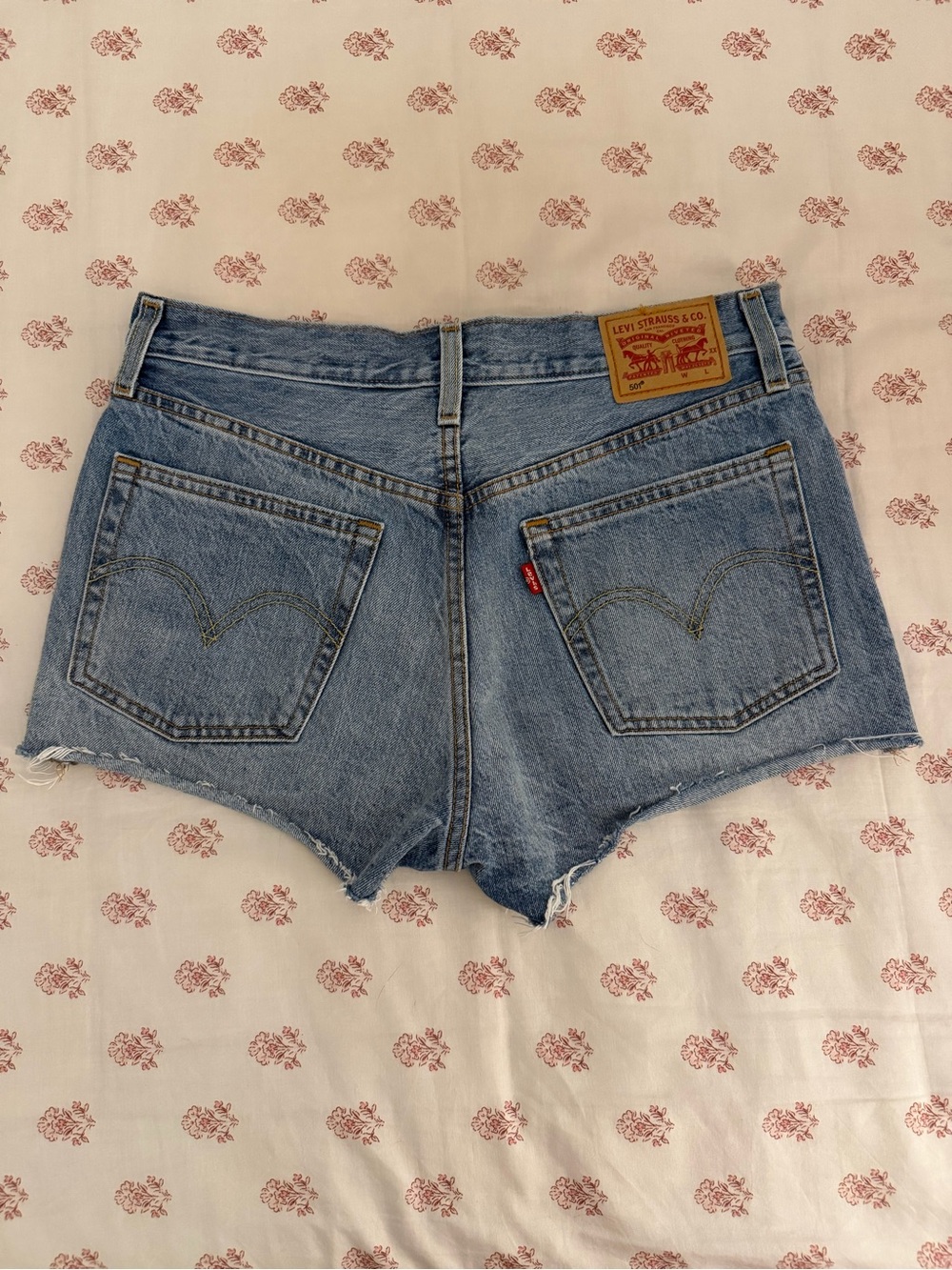 Levi's Women's 501 Blue Denim Cutoff Shorts W27
